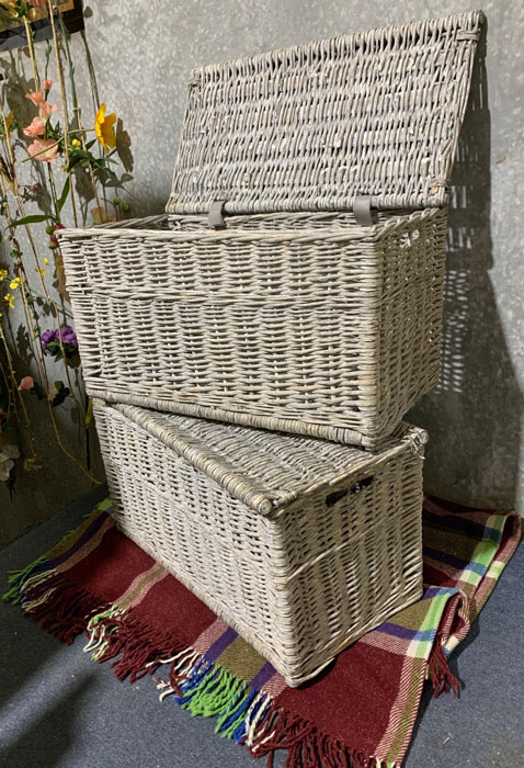 White Baskets - Prop For Hire