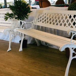 White Bench 1 - Prop For Hire