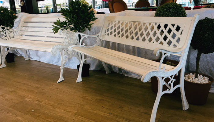 White Bench 1 - Prop For Hire
