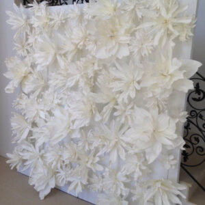 White Flower Wall - Prop For Hire