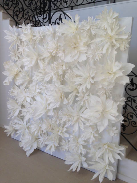 White Flower Wall - Prop For Hire