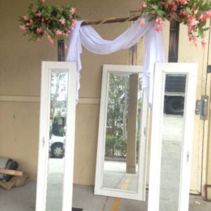 White Panel Mirrors - Prop For Hire