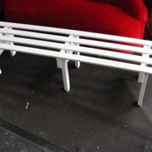 White Timber Benches - Prop For Hire
