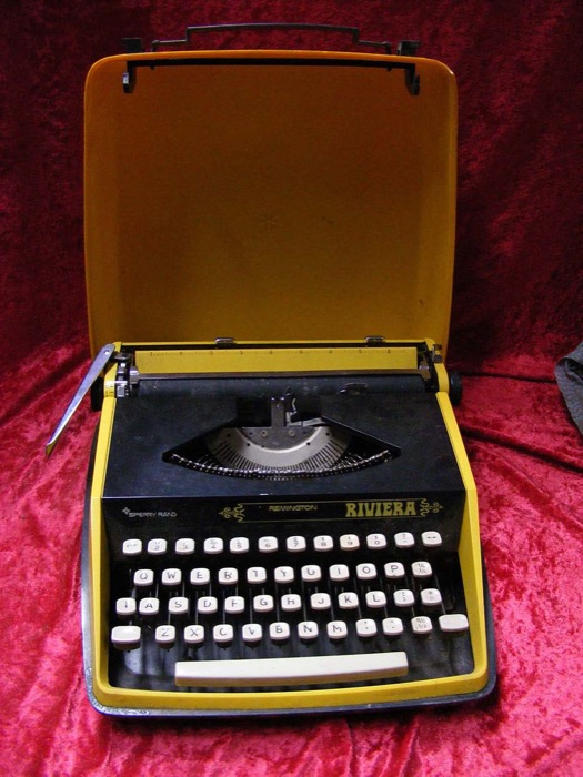 Yellow Typewriter - Prop For Hire